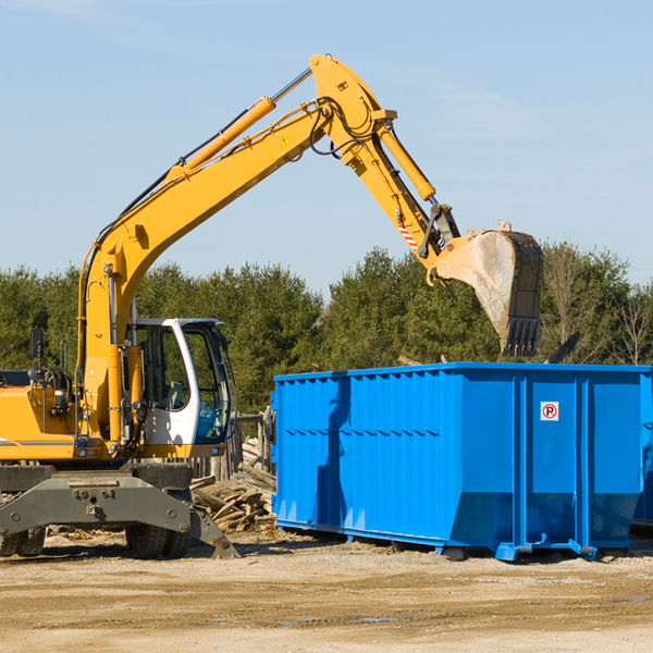 can i choose the location where the residential dumpster will be placed in Funk NE